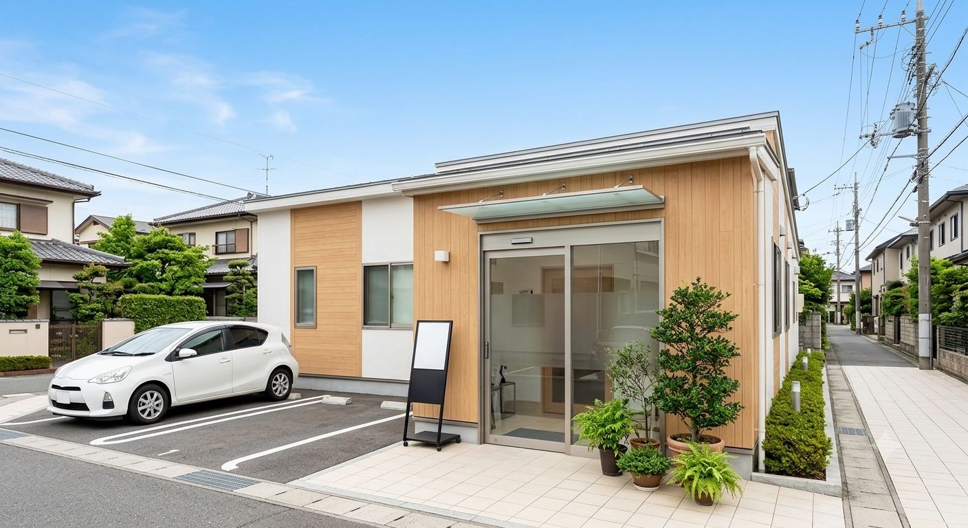 白衣の訪問看護ステーションの外観